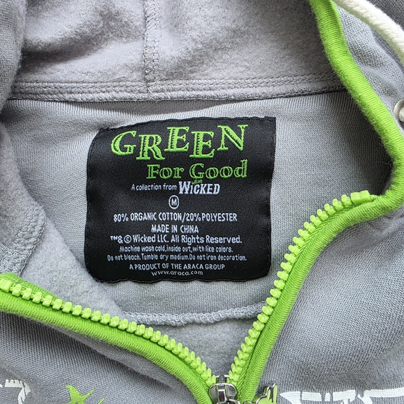 Wicked Gray and Green Men's Hoodie - Picture 4 of 7